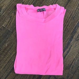 Club Monaco pink long sleeve tee
